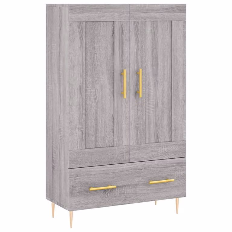 Credenza Grigio Sonoma 69,5x31x115 cm in Legno Multistrato