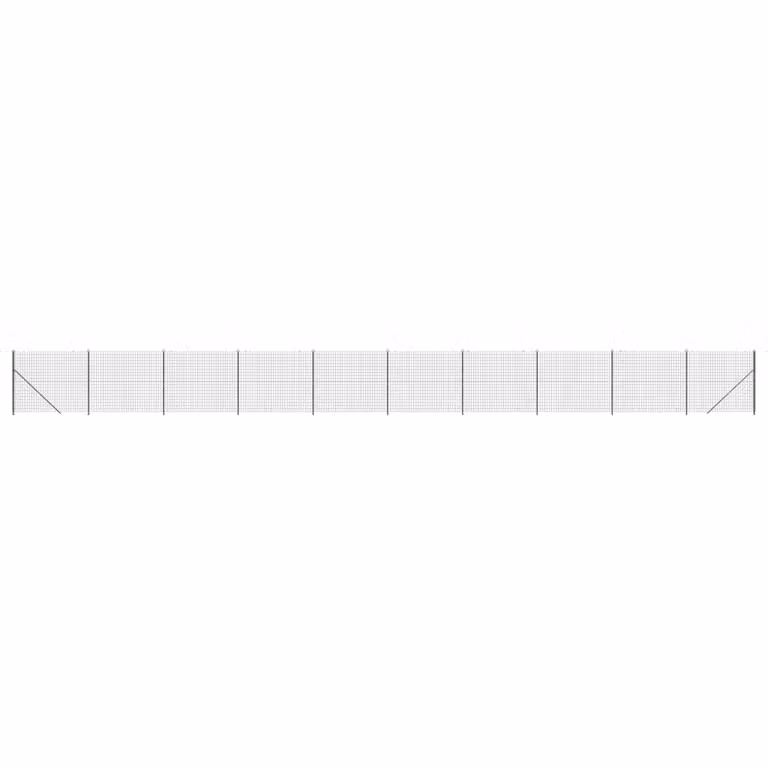 Recinzione Metallica con Flangia Antracite 1,6x25 m