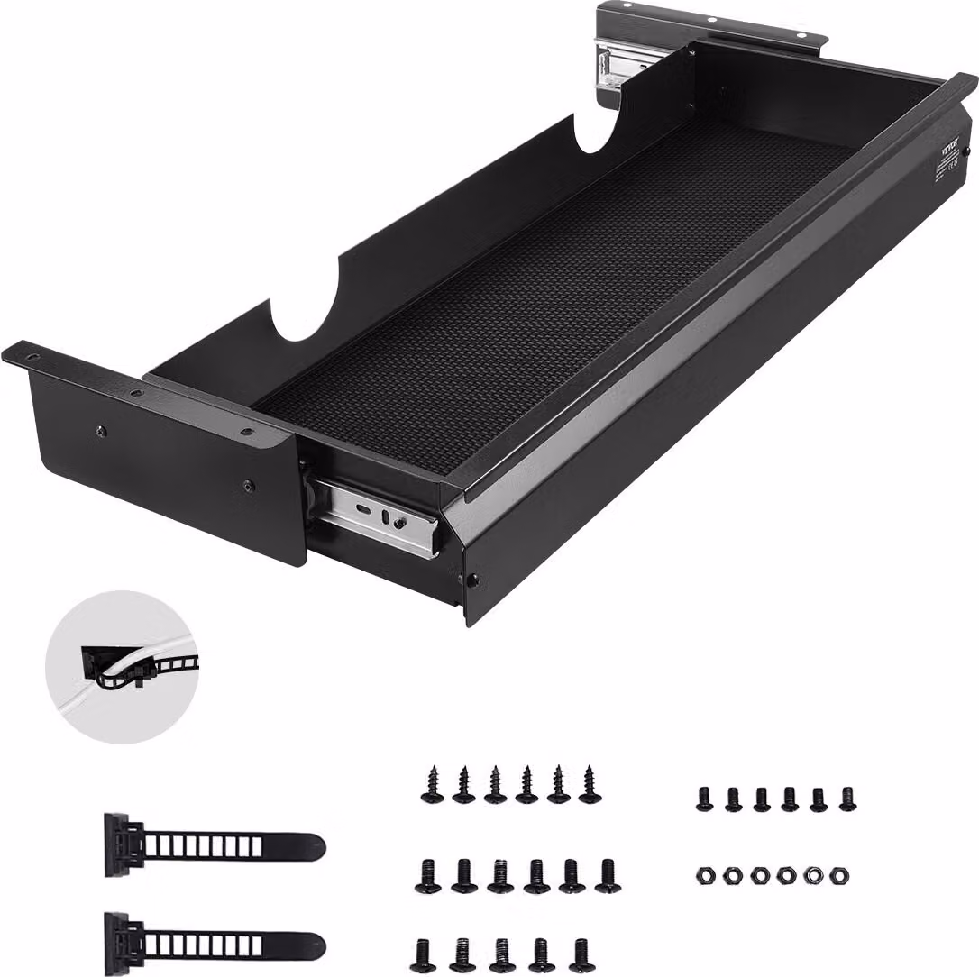 Cassetto sottobanco con ripiano Scrivania sottobanco 740x235x107mm 1 scomparto