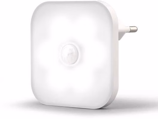 Lampada notturna a LED con sensore di movimento, ideale per camere da letto e corridoi (batterie non incluse)