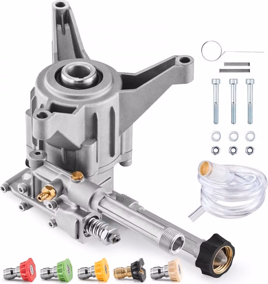 Pompa verticale per idropulitrice - Albero da 7/8 di pollice - 3100 PSI - 2,5 GPM - 5 ugelli - Accessori per idropulitrici