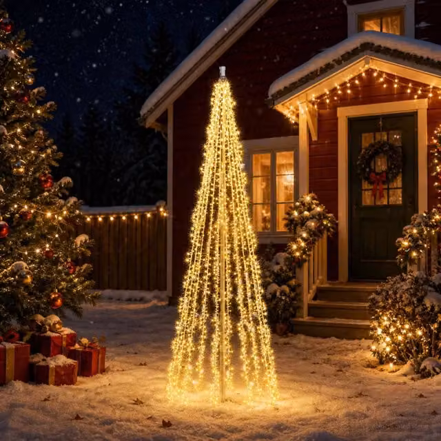 Luci per albero di Natale con 10 LED 1550 LED Bianco caldo 42053560