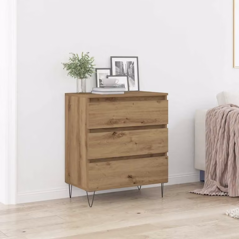Credenza moderna vidaXL in legno color marrone L: 60 cm, P: 35 cm, H: 70 cm