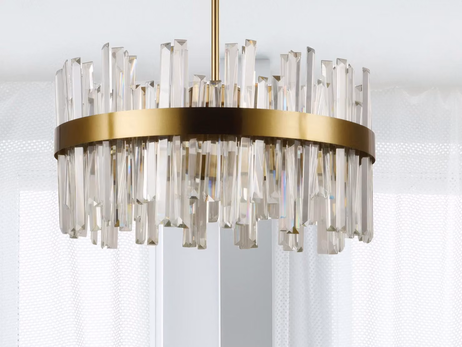 Lampadario a cristalli a LED con telecomando, 80W - J6335/C