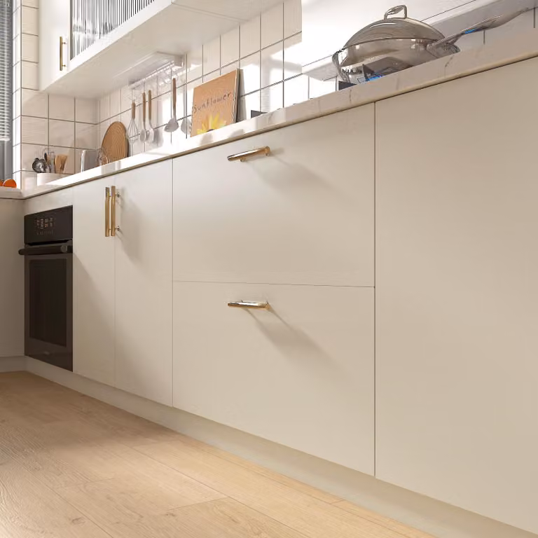 Carta adesiva per mobili, color beige opaco, resistente all'acqua, ideale per mobili