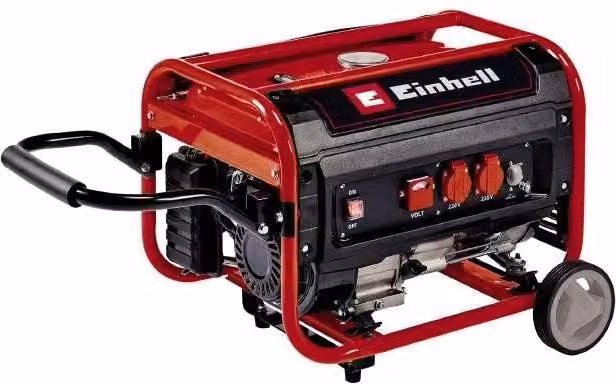 Gruppo elettrogeno a benzina Einhell TC-PG 35/E5 da 4100 W, serbatoio 15 L, Nero e Rosso – 1