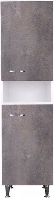 Colonna 45x50 ante corten grigio maniglie sinistra