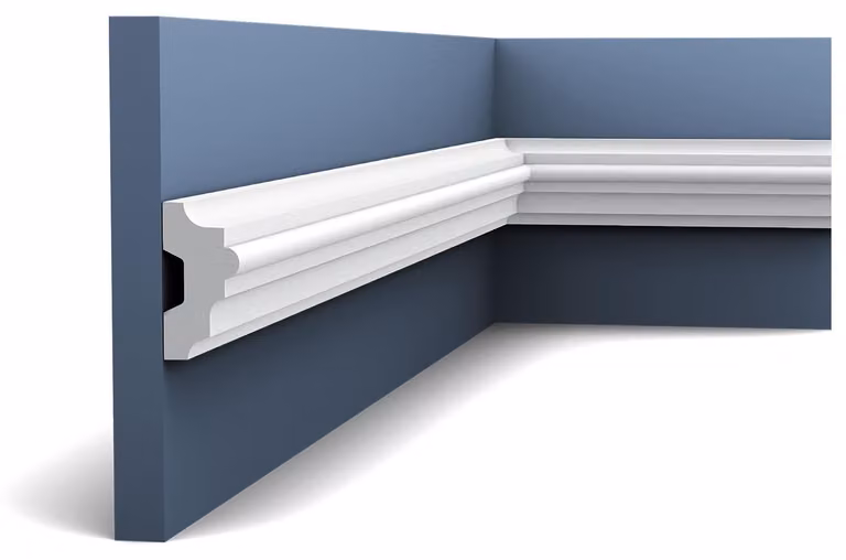 Orac Decor P9040 Luxxus Robusta modanatura a stucco per pareti Modanatura del fregio Profilo decorativo a telaio Modanatura antiurto | 2 metri