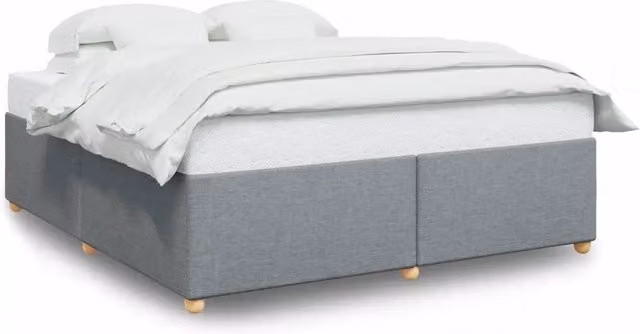 Letto matrimoniale | Letto per adulti | Giroletto senza Materasso Grigio Chiaro 180x200 cm Tessuto
