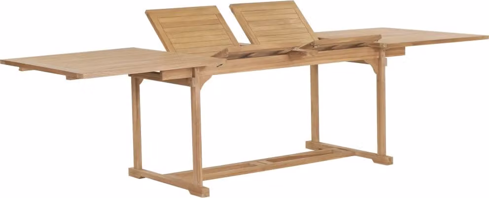 The Living Store Tavolo da giardino allungabile 180-280x100x75 cm in teak massiccio