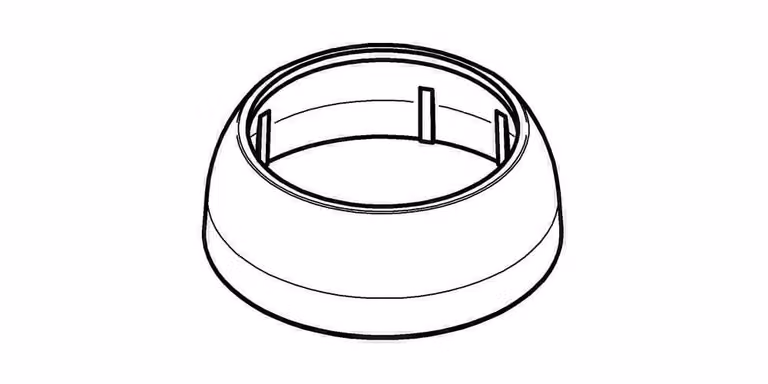 Rosone di copertura Grohe Eichelberg per miscelatore monocomando ECOM cromo - 44000326