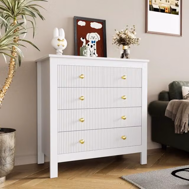 Credenza, cassettiera con ante speciali, maniglie dorate, credenza/scarpiera/tavolo da toeletta [VECCHIO CODICE ARTICOLO: WF325795WAA]