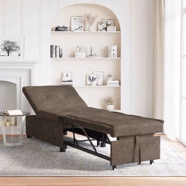 Divano letto-Sofa Letto-Daybed Grigio scuro 194 x 67 x 82 cm Tessuto Huahua