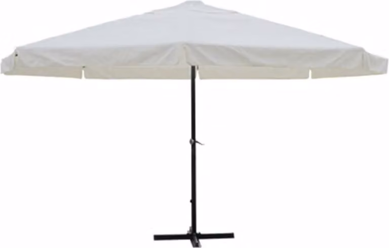 vidaXL Ombrellone in alluminio bianco 500 cm