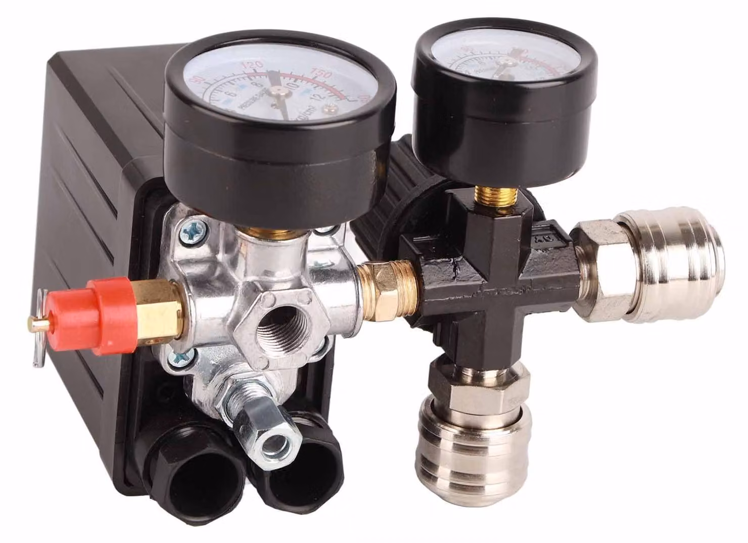 Compressore d'aria, interruttore di pressione, attacco da 1/4 di pollice, pressione da 90 a 120 PSI, 220V