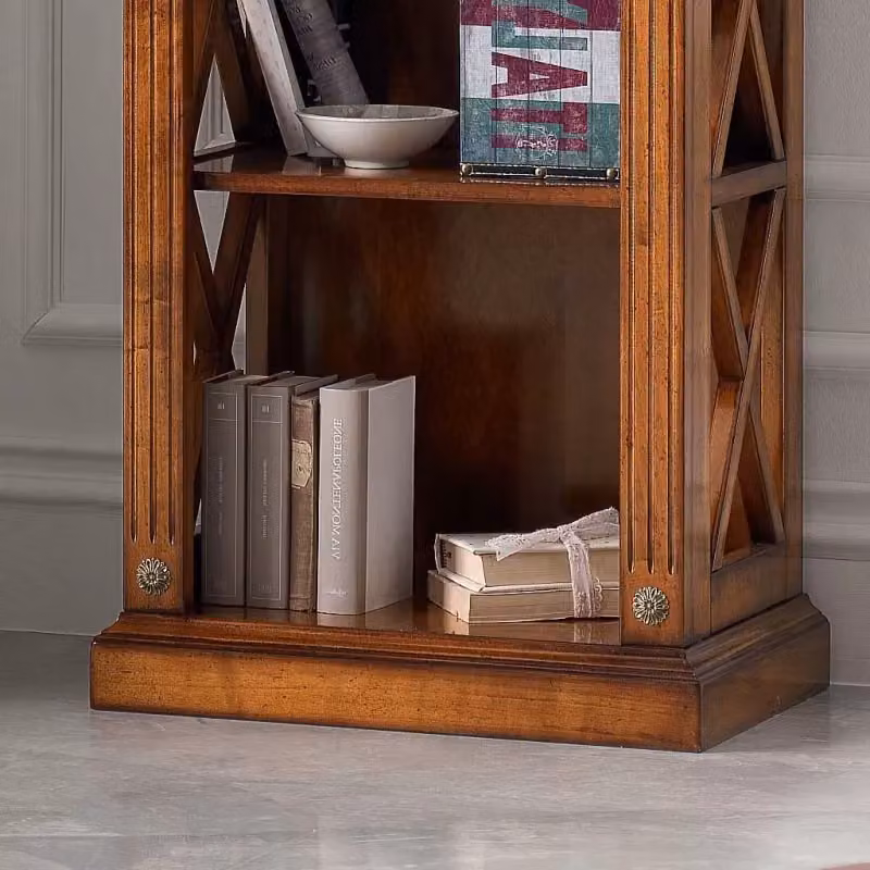 Libreria classica in legno con 5 ripiani Mobili 2G marrone L: 62 cm, P: 40 cm, H: 191 cm – 3