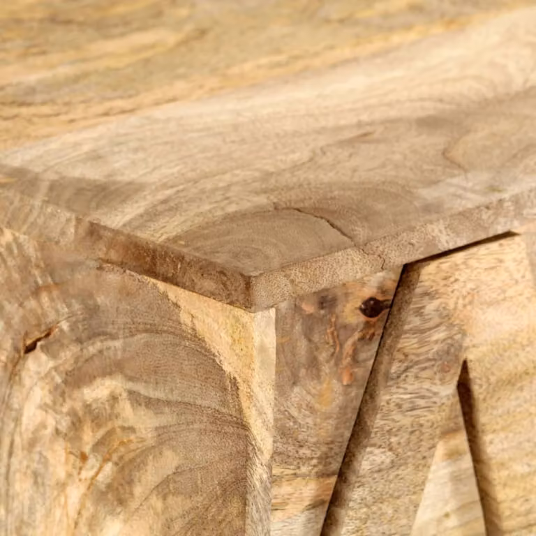 vidaXL Armadio ABC con 6 cassetti 120x35x79 cm in legno massiccio di mango