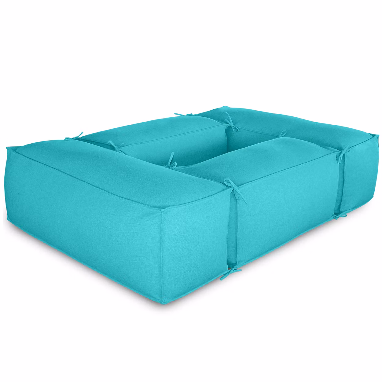 Salottino da esterno 2+2 moduli Verde acqua