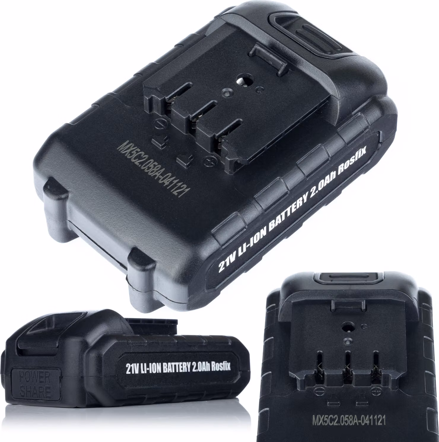 Rosfix Batteria Animal Series 2Ah – Batteria Agli Ioni di Litio da 21 V per Utensili Elettrici | Temperatura Controllata, Lunga Durata, 115, 7x74