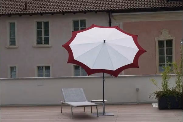 Ombrellone a palo centrale Star ø cm 250 Made in Italy - Bordeaux