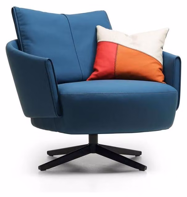 Design Sessel Textil Luxus Couch 1,5 Sitzer Sofa Relax Wohnzimmer