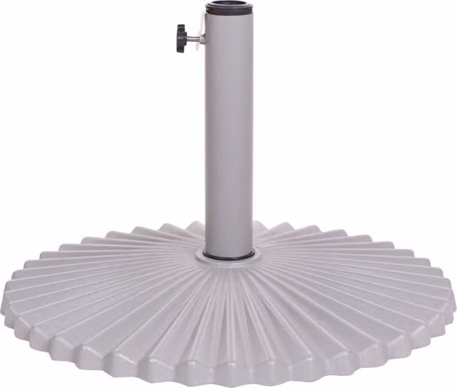 Base per ombrellone BELIANI in acciaio scanalato verniciato a polvere, grigio