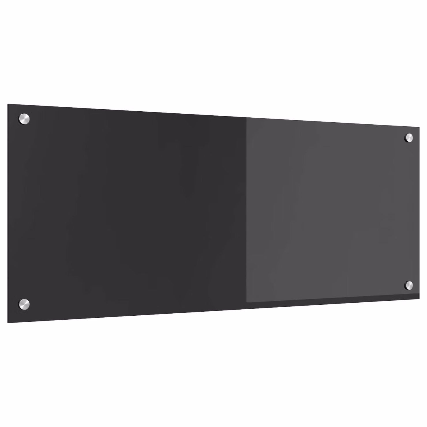 Schienale da cucina vidaXL in vetro temperato Grigio scuro L: 100 cm, H: 40 cm
