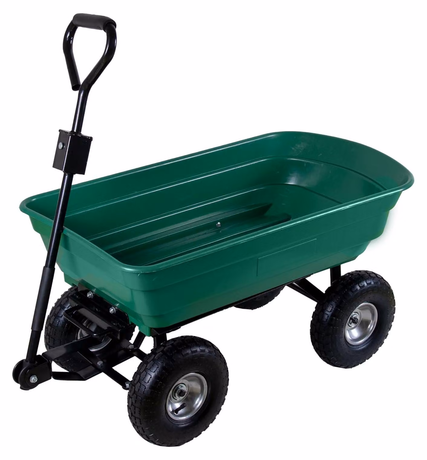 Carrello da giardino con funzione basculante - Capacità: 75 litri - Portata: 300 kg - Colore: verde