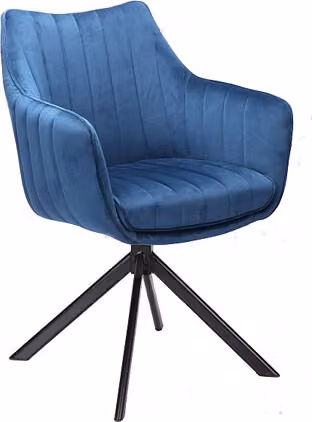 Set di sedie da pranzo Azalia blu navy set di 4 sedie da cucina