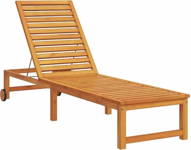 Lettino da Lettino sole | Sdraio da giardino | Lettino da sole Marrone 202 x 53 x 89 cm