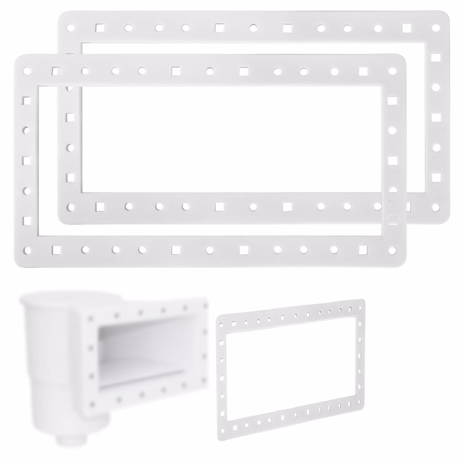 Solidchoice - 2 guarnizioni di ricambio per skimmer per piscine - compatibili con Hayward