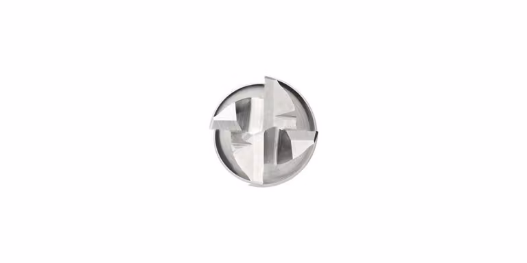 Fresatrice a cilindro S904, diametro 4 mm, lunghezza totale 50 mm, lunghezza tagliente 14 mm, inserti in metallo duro, angolo di spoglia 30 gradi, avanzamento 4