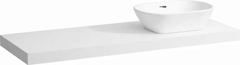 LAUFEN LANI Plan de toilette, une découpe à droite, 1370x495x65mm, H4046831122601, H4046831122601