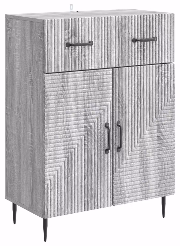 Credenza Grigio Sonoma 66 x 34,5 x 89,5 cm Legno ingegnerizzato