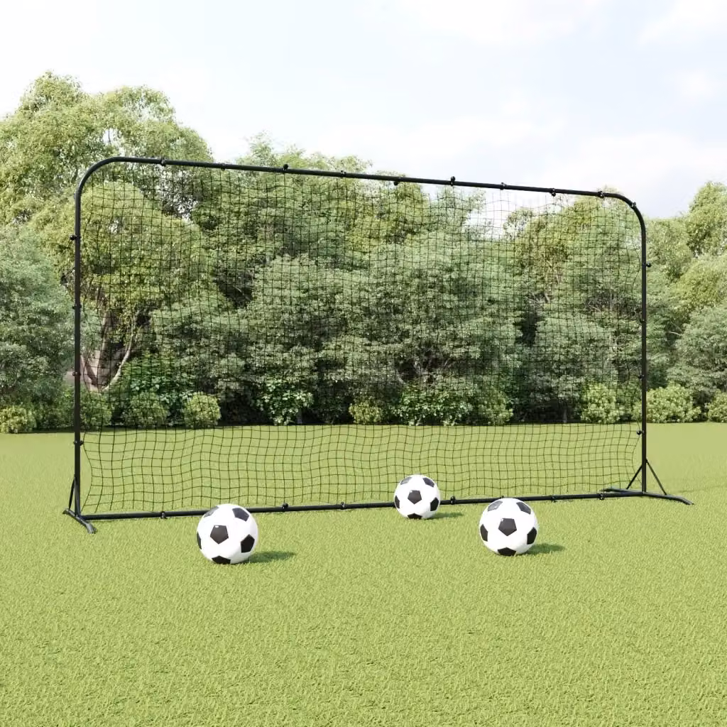 Rete Rimbalzante da Calcio Nera CFW6315930 L: 366 cm, P: 90 cm, H: 183 cm – 2