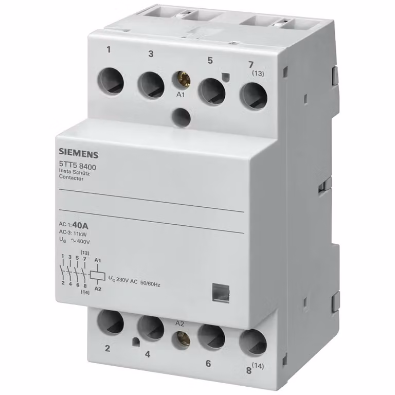 SIEMENS 5TT58530 INSTA Contattore 5TT5853-0 4Ö Contatto per 230 V CA 400 V 63 A Comando
