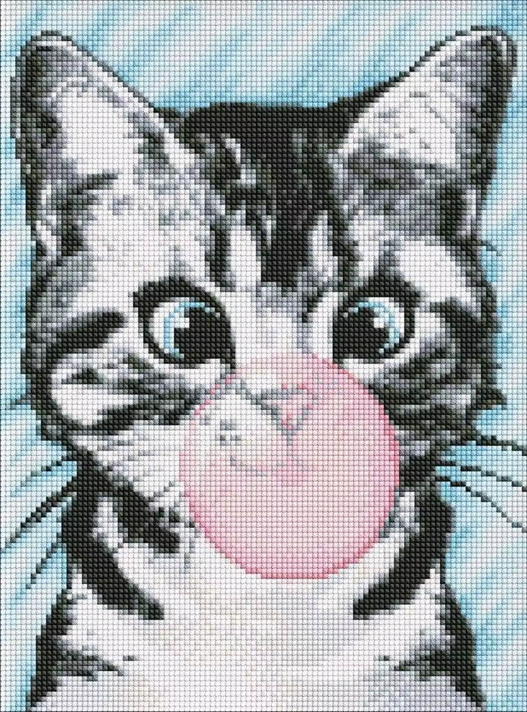 Mosaico di diamanti - Bolla rosa 30x40 cm - Ideyka