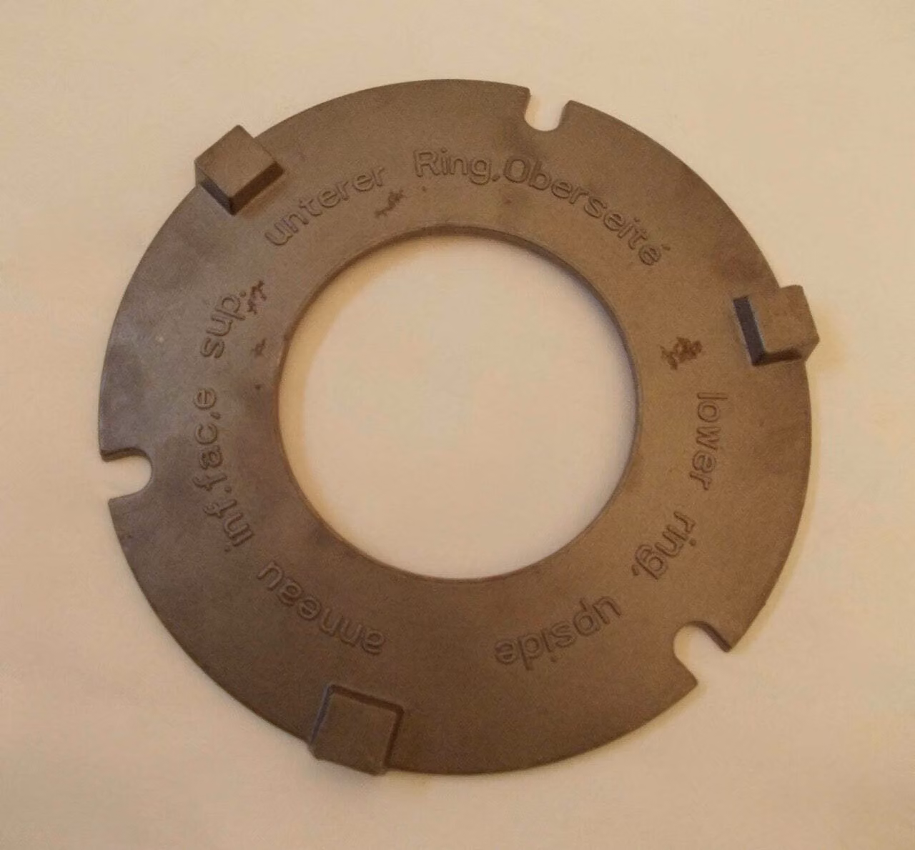 Anello bruciatore 195 / 95 mm riscaldatore olio inferiore inserto riscaldatore olio in acciaio fuso