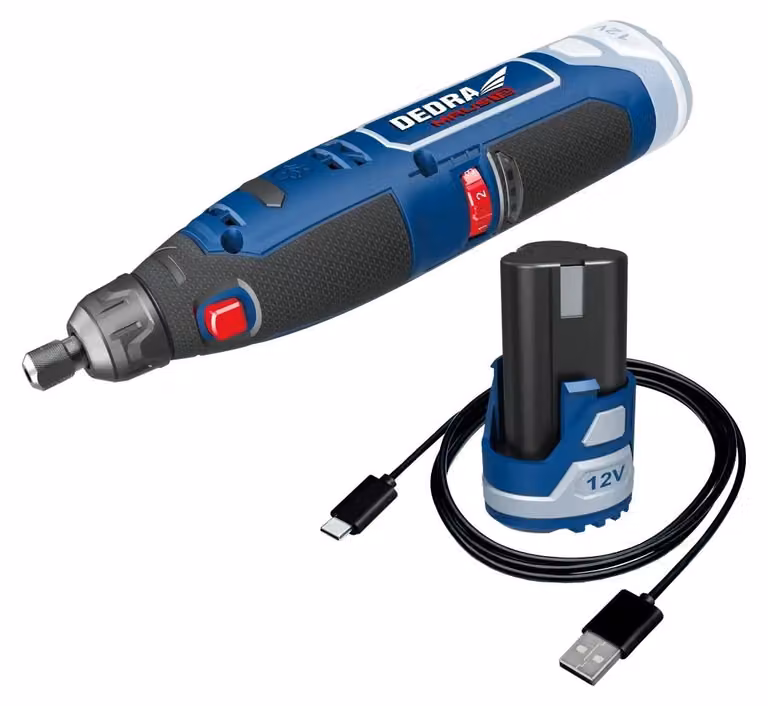 Smerigliatrice angolare a batteria da 12V, 1*2,0Ah - DED7310T10