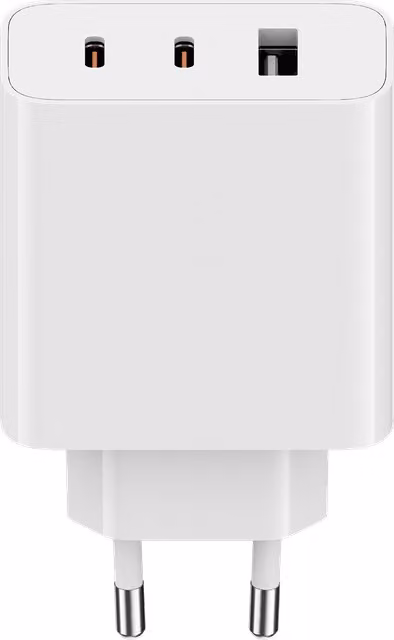 Caricabatterie Xiaomi GaN da 67W con porte USB-C e USB-A, Bianco