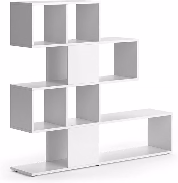 Divisorio per ambienti Hylda Vicco Bianco con 4 scatole pieghevoli L: 124.4 cm, H: 113 cm – 1