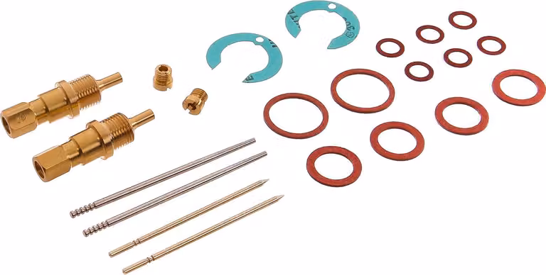 Kit di riparazione per 2 carburatori BK350 (slitta piatta) 22 pezzi