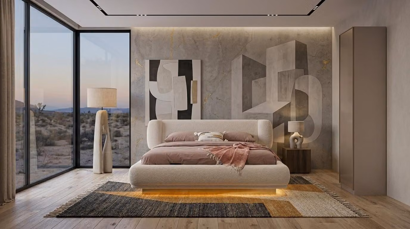 Armadio singolo, stile moderno, color beige, comodo e confortevole, per la camera da letto