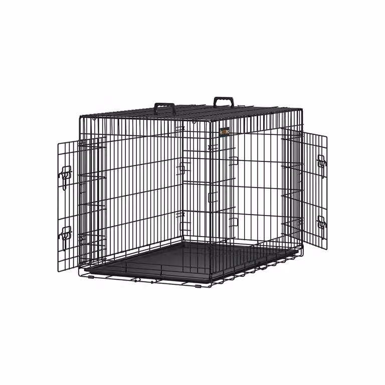 Gabbia per Animali Pieghevole, Nero / 107 x 70 x 77,5 cm