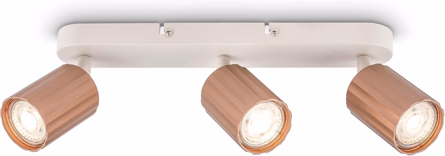 Faretti da soffitto Lampada da soffitto Lampada da soffitto Camera da letto Orientabile a 3 luci