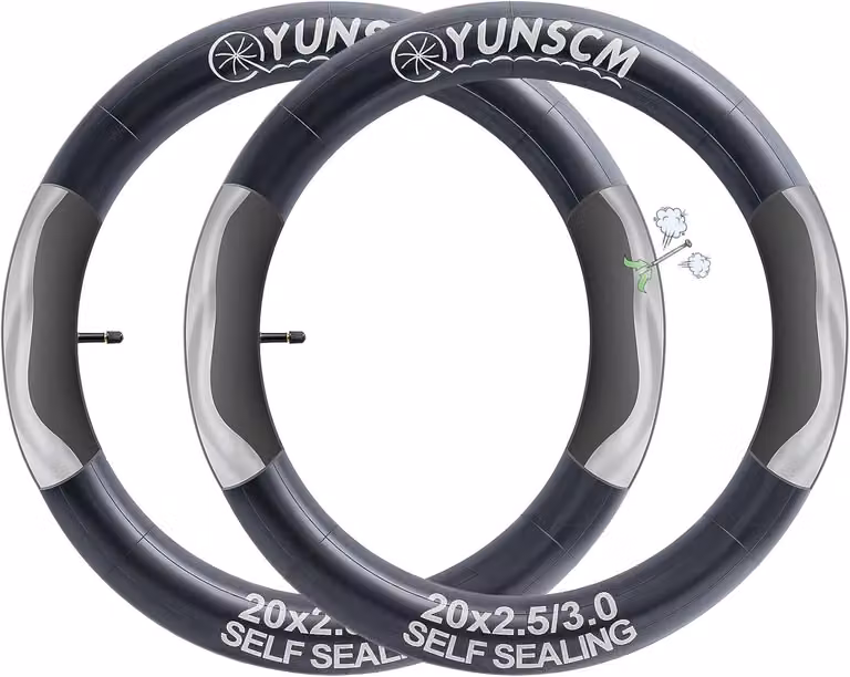 Camera d'aria per e-bike, 20 pollici, 20X2.5/3.0, valvola Presta (AV) da 32 mm, confezione da 2, per e-bike