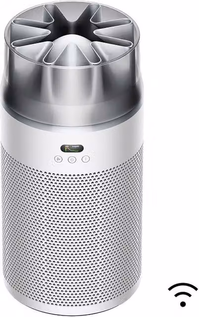 Purificatore d'aria Dyson Hushjet Compact HJ10 color argento con modalità sleep