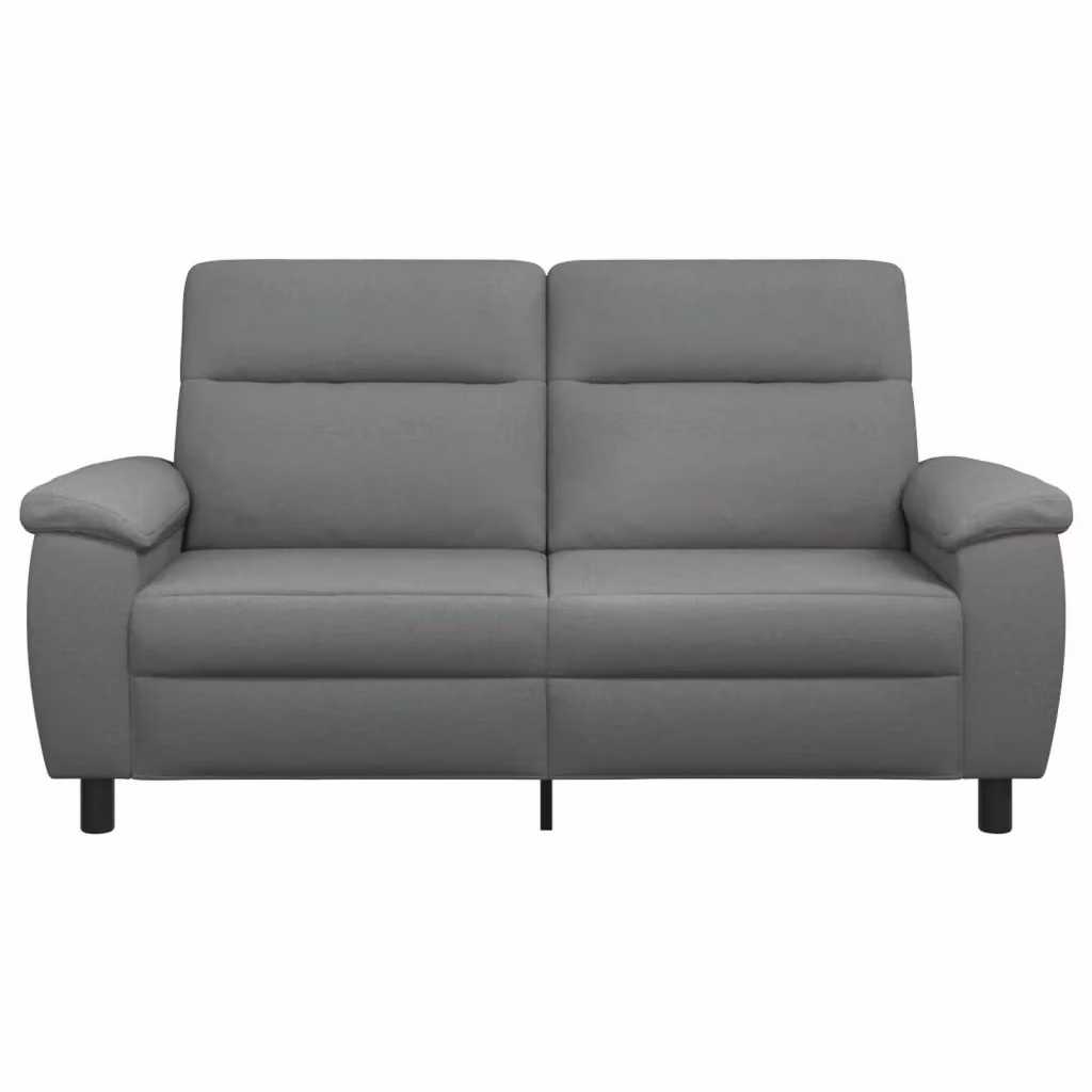 Divano moderno vidaXL in tessuto grigio e nero con struttura in metallo L: 178 cm, P: 90 cm, H: 95 cm – 2