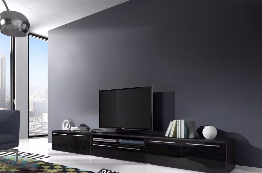 Hochglanz Wohnzimmer Sideboard Modern Lowboard TV-Ständer Möbel