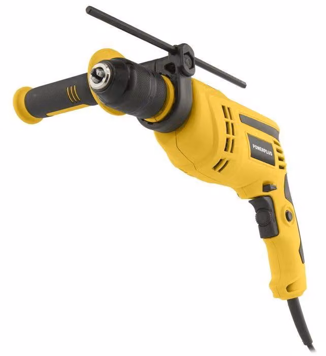Trapano a percussione POWERPLUS, 1050 W, 48.000 colpi/min, funzione di foratura per legno, acciaio, calcestruzzo
